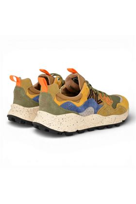 Sneaker uomo Flower Mountain in camoscio e tessuto multicolore. FLOWER MOUNTAIN | YAMANO3M-131G50